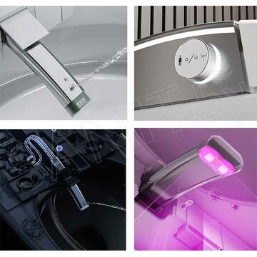 Умный приставной унитаз Cerutti Mirella Smart CT10615 с функцией биде и импульсным смывом