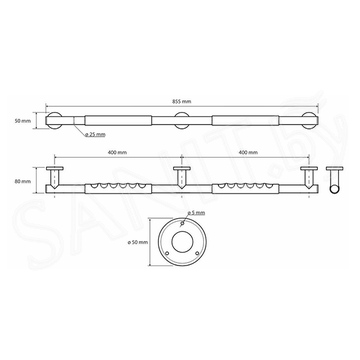 Поручень Bemeta Omega 104507691 / 104507681