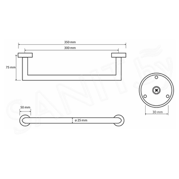 Поручень Bemeta Omega 104307611