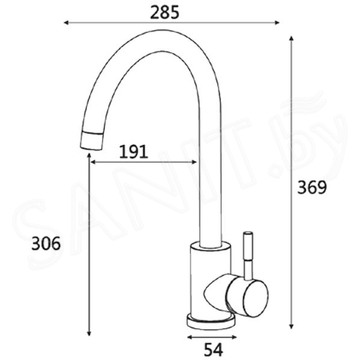 Смеситель для кухонной мойки Vieir V15020F2