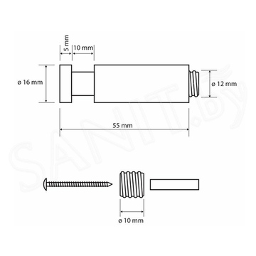 Крючок Bemeta Omega 104506082