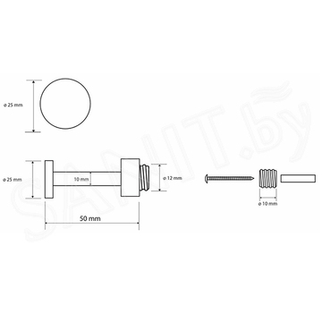 Крючок Bemeta Omega 104206024