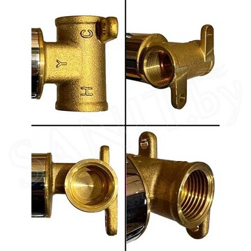 Смеситель встраиваемый Hansberge H3099BC с гигиеническим душем