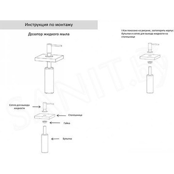 Дозатор для моющих средств Grocenberg AC0032 графит