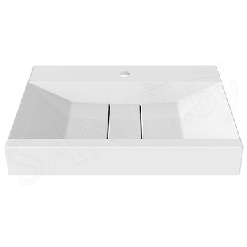 Умывальник Belux Берн Бн-700 / 800 / 900 / 1000 белый матовый Solid Surface