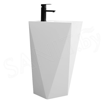 Умывальник Belux Триумф 450x800 белый матовый Solid Surface напольный