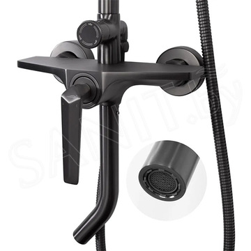 Душевая стойка Hansberge H5068BG