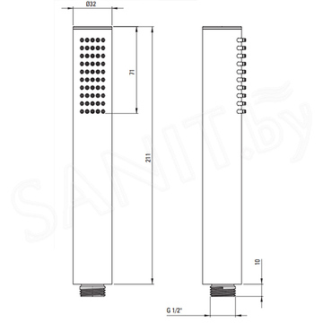 Смеситель для ванны Deante Silia BQS N17N напольный