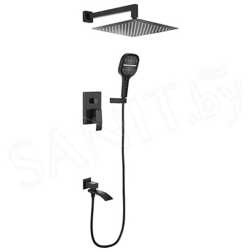 Душевая система Hansberge H6077BL встраиваемая