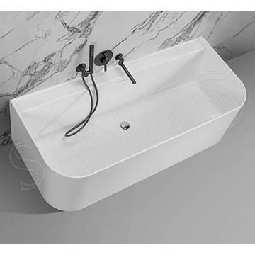Ванна из искусственного камня Belux Атланта BA-1700 белый матовый Solid Surface