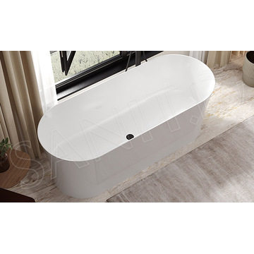 Ванна из искусственного камня Belux Берген Бг-1700 белый матовый Solid Surface