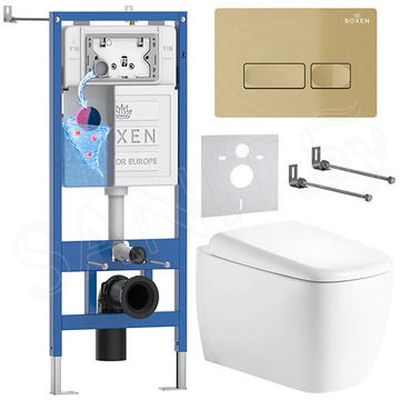 Комплект инсталляции 6 в 1 Roxen StounFix Dual Fresh 968506 с аромадозатором