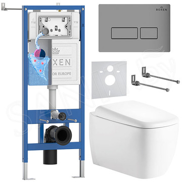 Комплект инсталляции 6 в 1 Roxen StounFix Dual Fresh 968503 с аромадозатором