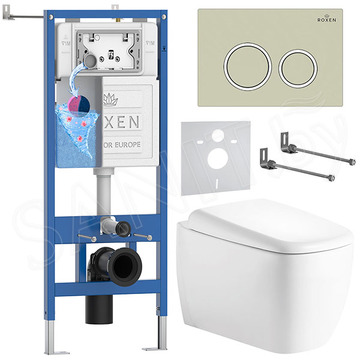 Комплект инсталляции 6 в 1 Roxen StounFix Dual Fresh 968511 с аромадозатором