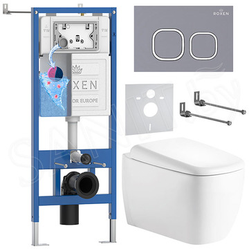 Комплект инсталляции 6 в 1 Roxen StounFix Dual Fresh 968519 с аромадозатором