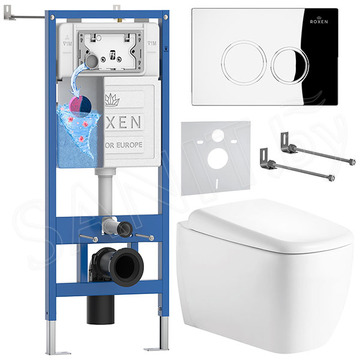 Комплект инсталляции 6 в 1 Roxen StounFix Dual Fresh 968509 с аромадозатором