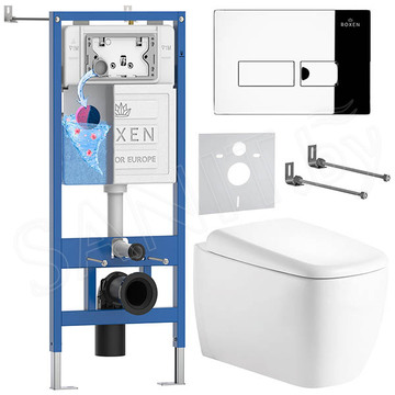Комплект инсталляции 6 в 1 Roxen StounFix Dual Fresh 968502 с аромадозатором