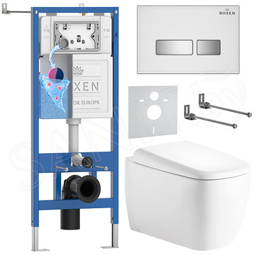 Комплект инсталляции 6 в 1 Roxen StounFix Dual Fresh 968524 с аромадозатором