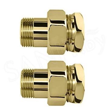 Прямая американка (фитинг) 1-1/4"x1-1/4" Г/Ш золото
