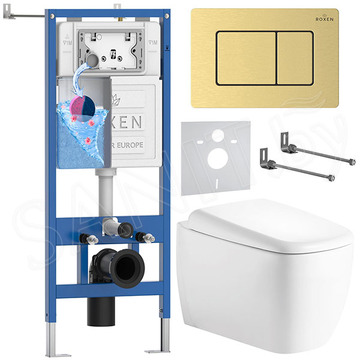 Комплект инсталляции 6 в 1 Roxen StounFix Dual Fresh 968522 с аромадозатором