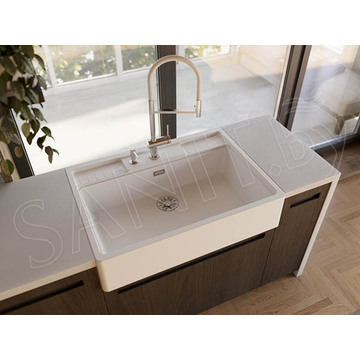 Смеситель для кухонной мойки Omoikiri Kanto-2 Plus-SB-BN-WH / Kanto-2 Plus-SB-C-WH с подключением к фильтру воды