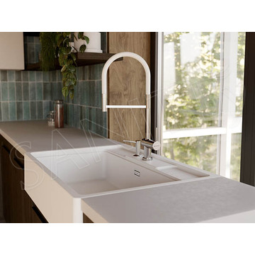 Смеситель для кухонной мойки Omoikiri Kanto-2 Plus-SB-BN-WH / Kanto-2 Plus-SB-C-WH с подключением к фильтру воды