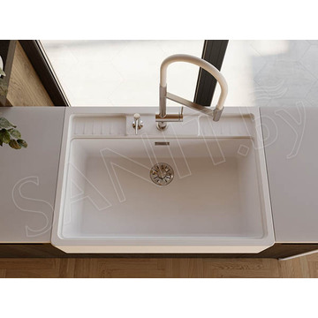Смеситель для кухонной мойки Omoikiri Kanto-2 Plus-SB-BN-WH / Kanto-2 Plus-SB-C-WH с подключением к фильтру воды