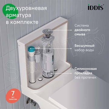 Напольный унитаз Iddis Zodiac безободковый