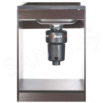 Кухонная мойка Roxen Simple PVD (графит) с коландером, дозатором и измельчителем пищевых отходов Bort Titan Max Power 93410266 (Full Control)