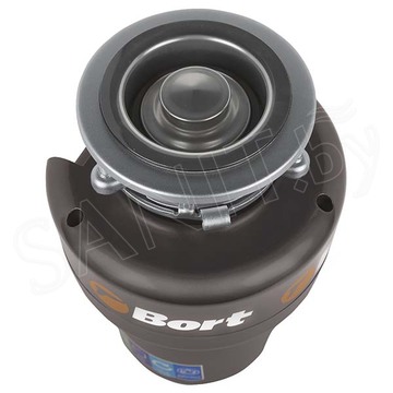 Кухонная мойка Roxen Simple PVD (графит) с коландером, дозатором и измельчителем пищевых отходов Bort Titan Max Power 93410266 (Full Control)