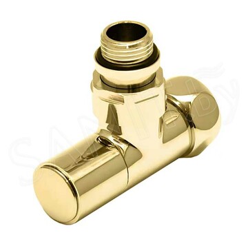 Комплект вентилей угловых колпачковых 3/4''х1/2" Г/Ш золото