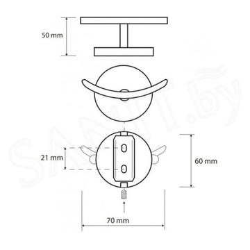 Крючок Bemeta Nox 102413010 двойной