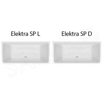 Акриловая ванна Kolpa-san Elektra SP асимметричная