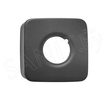 Чашка декоративная квадратная 3/4" оружейная сталь