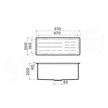 Корзина для кухонной мойки Omoikiri DRY-04 LG встраиваемая