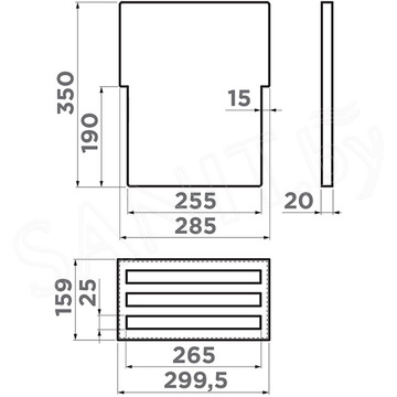 Держатель для досок Omoikiri FP-04 GM для DRY-01/02