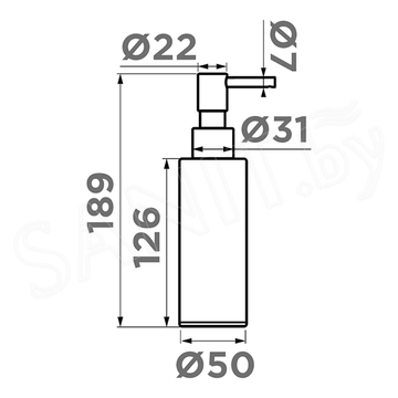 Дозатор для жидкого мыла Omoikiri OM-06 LG