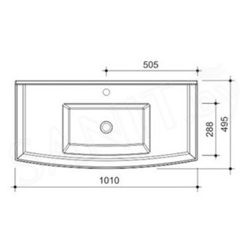 Умывальник Caprigo Jardin Y-070C / 100 Y-100C