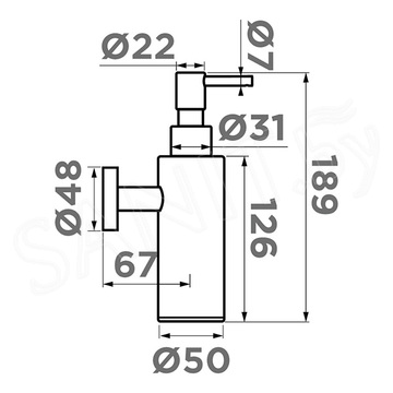 Дозатор для жидкого мыла Omoikiri OM-07 GB