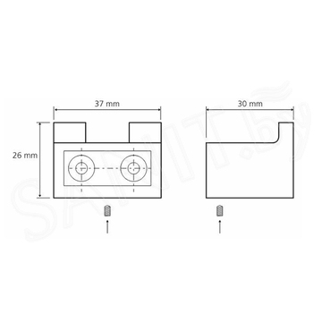 Крючок Bemeta Nero 135006230 двойной