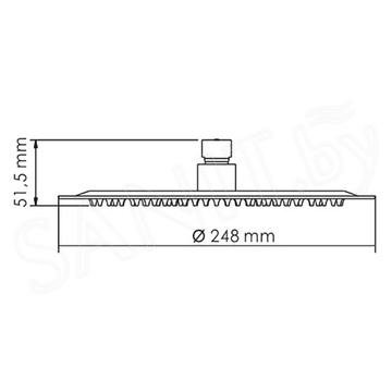 Верхний душ Wasserkraft A121