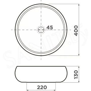 Умывальник Omoikiri Fumico-NU Natceramic