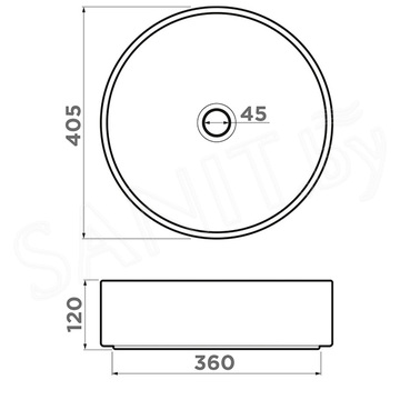 Умывальник Omoikiri Mira-BG Natceramic