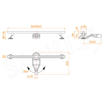 Душевой трап RGW SDR-52S