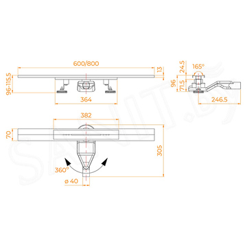 Душевой трап RGW SDR-53B