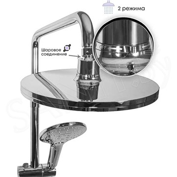 Душевая стойка Grocenberg GB7001 хром