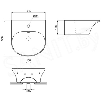 Умывальник Lavinia Boho Bathroom Sink 33311071 / 33311073 / 33311075