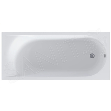 Ванна из искусственного камня BAS Афина белая матовая Solid Surface