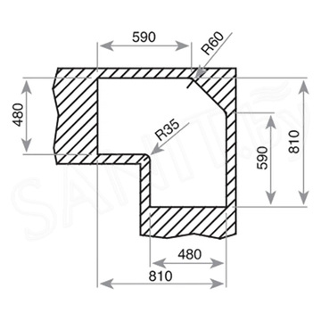 Кухонная мойка Teka ANGULAR 2B POLISHED 10118005