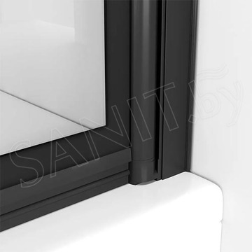 Душевая шторка на ванну Niagara Nova NG-08-90BLACK / NG-08-10BLACK